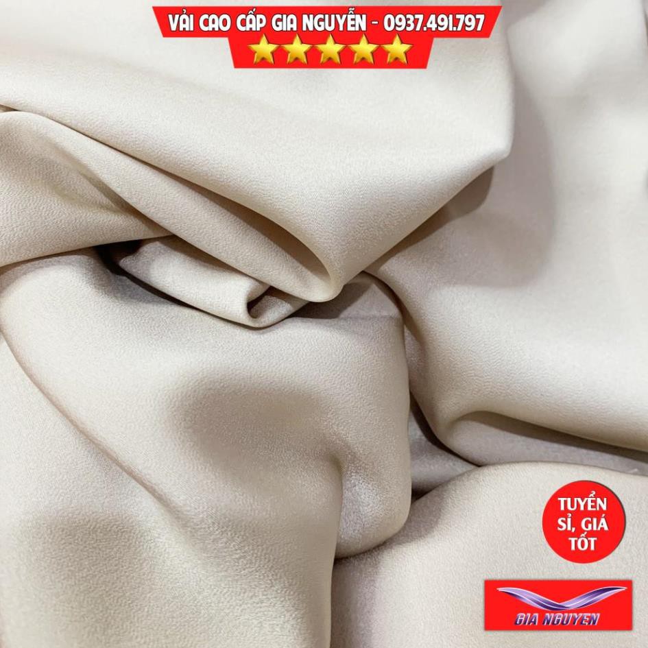 Vải Lụa ngọc trai-Vải Lụa cao cấp-chất liệu lụa mềm mịn-trơn sáng-được lựa chọn để lên hàng cao cấp-giá tận gốc 80k/m.
