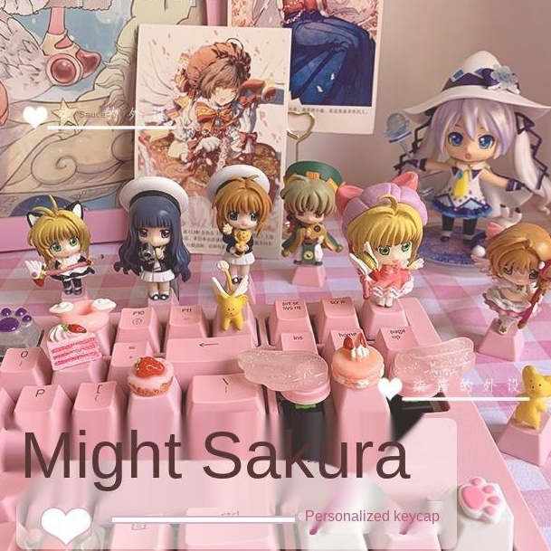 Keycap lẻ Sakura anime hoạt hình bàn phím cơ