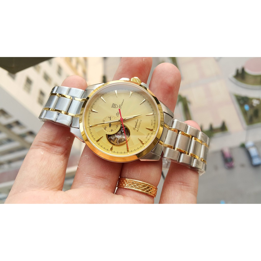 Đồng hồ nam dây kim loại Automatic Olym Pianus OP990-083 OP990-083AMSK vàng