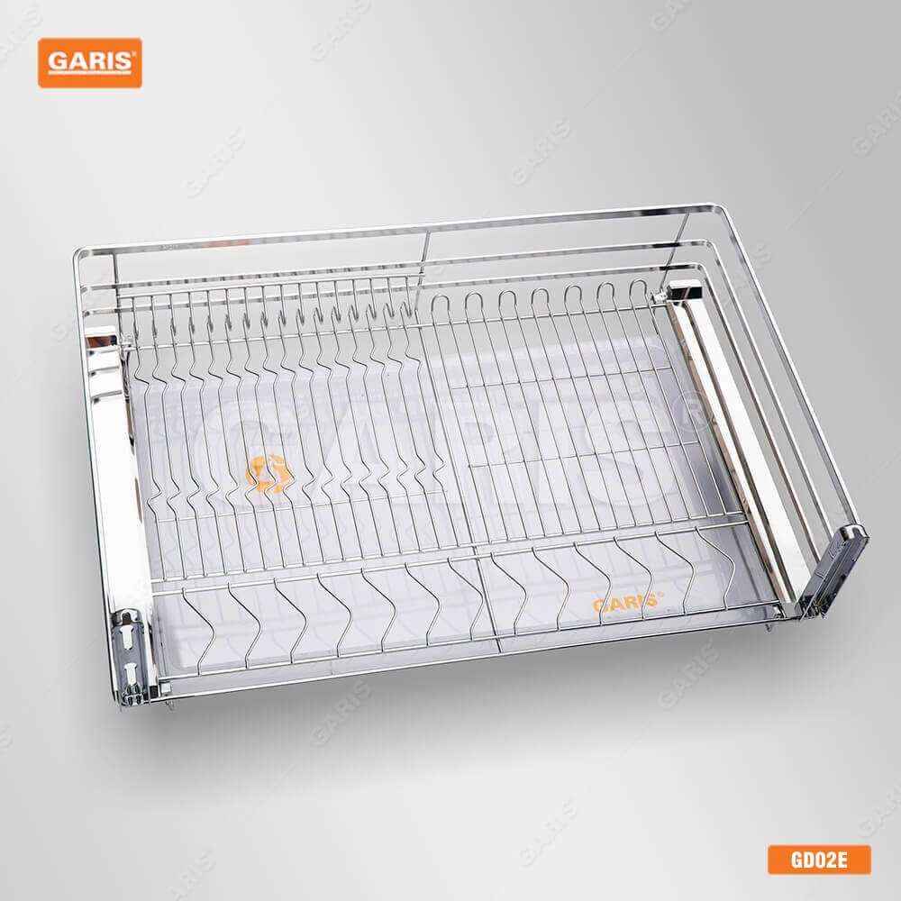 [FREESHIP HCM] Giá Bát Đĩa Garis GD02E - Nan Vuông - Inox 304 - Dùng Cho Cánh Kéo