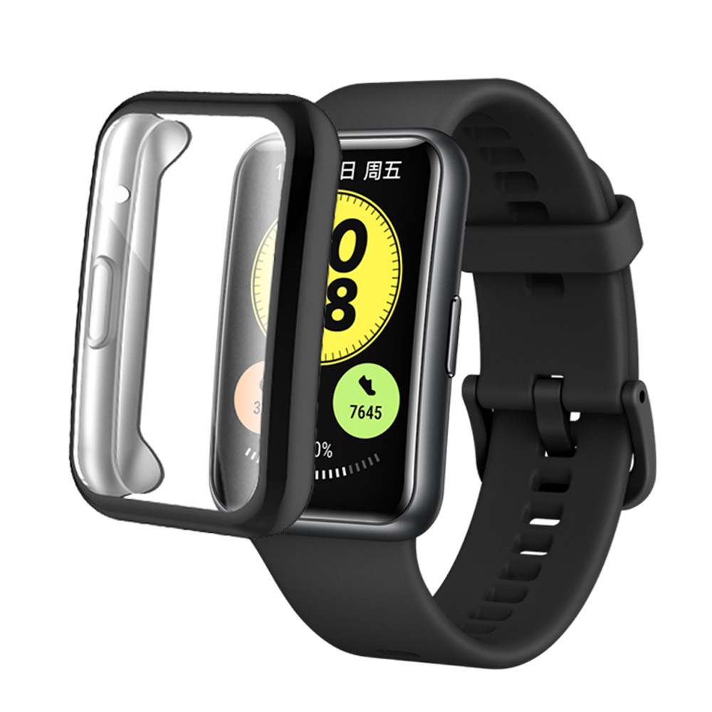 Ốp Lưng Nhựa PC+Kính Cường Lực Bảo Vệ Màn Hình Cho Huawei Watch Fit 2/1