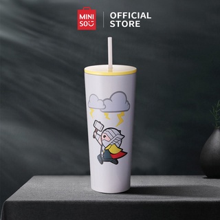Ly đựng nước Miniso Marvel Thor kèm ống hút 750ml (Thor) - Hàng chính hãng