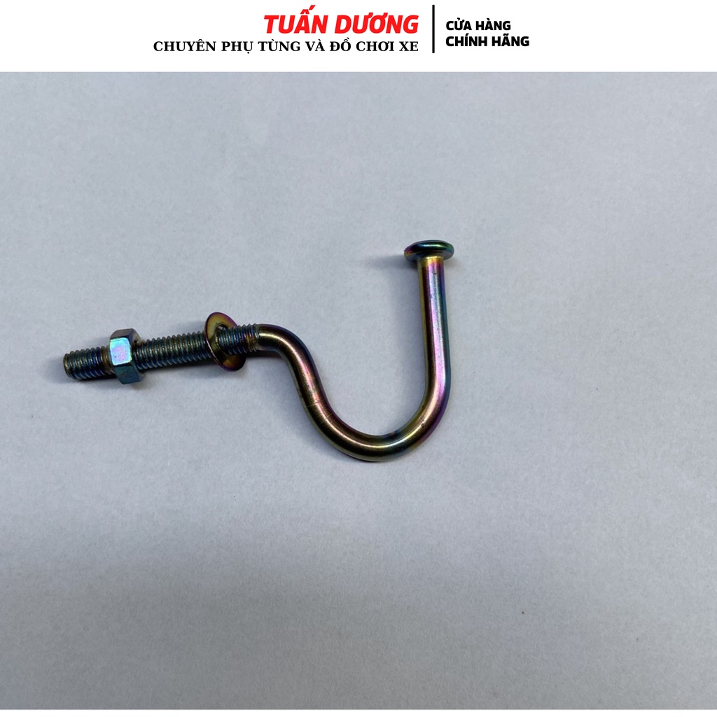 Móc treo đồ 7 màu hình móc câu gắn xe máy inox dày dặn cực chắc chắn [ LOẠI INOX DÀY ]