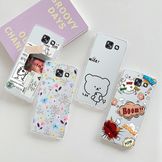Ốp điện thoại silicone tpu dẻo trong suốt in hình cho Samsung Galaxy A5 2017 A520 A5 2016 A510