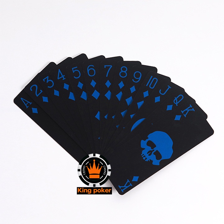 Bộ bài tây mini đen 100% plastic không thấm nước