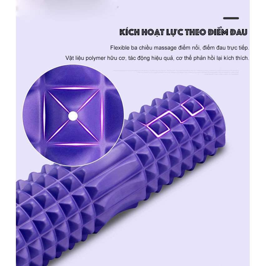 Con Lăn Massage Yoga Foam Roller ANFIT Massage Chân, Tay, Lưng Tại Nhà