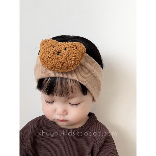 Turban gấu bông cho bé trai gái