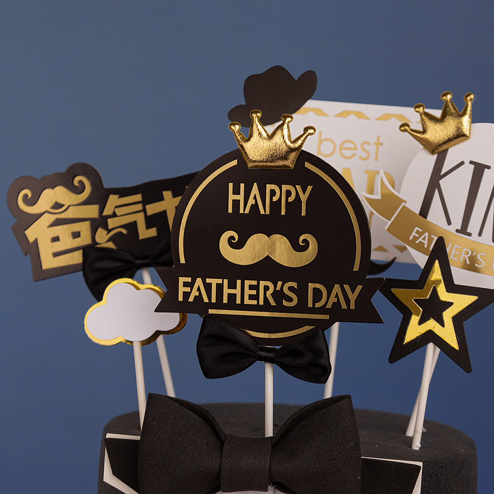 Que Cắm Trang Trí Bánh Chữ Dad Dad Dad