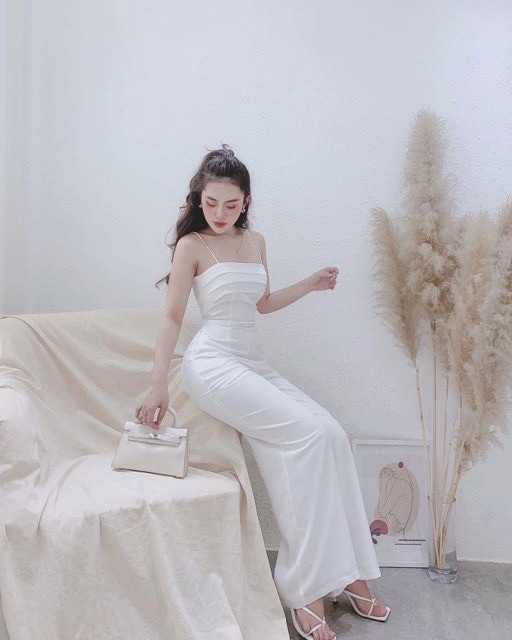 Jumpsuits cúp ngực ống suông