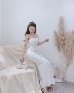 Jumpsuits cúp ngực ống suông