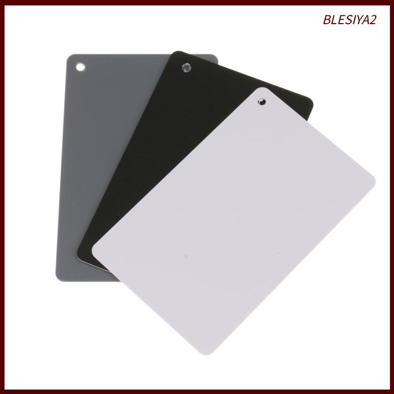 Thẻ Cân Bằng Chụp Ảnh 3 Trong 1 Màu Xám 18% Blesiya2