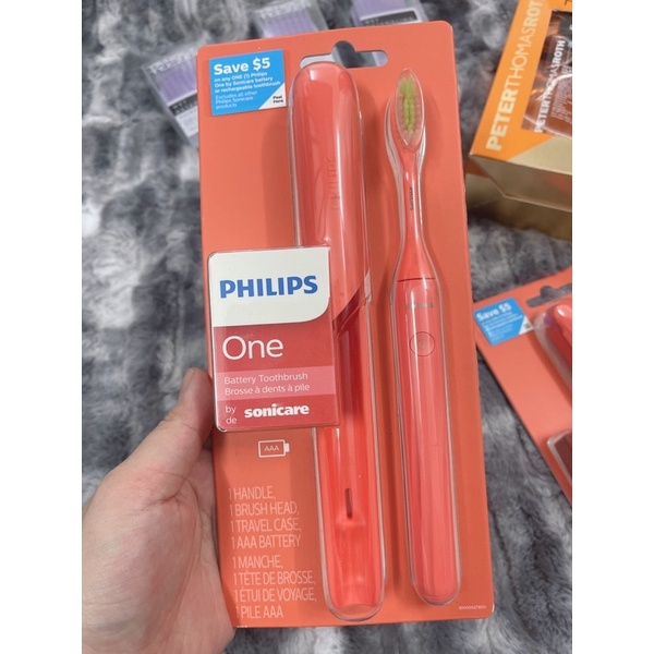 [Bill US] lBàn chải điện dùng pin Philips One by Sonicare - Pin 90 ngày