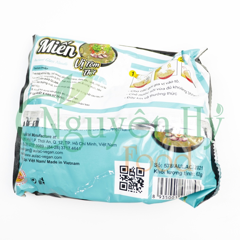 Miến Chay Tôm Vịt Trộn Các Loại Âu Lạc - 62g