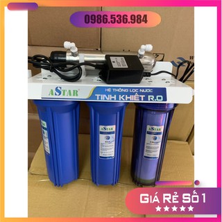 Bộ Lọc Nước Sinh Hoạt  Đầu Nguồn Có UV Loại 10 ich ( Bộ có lõi 123, có UV có bộ chia nước có dây )