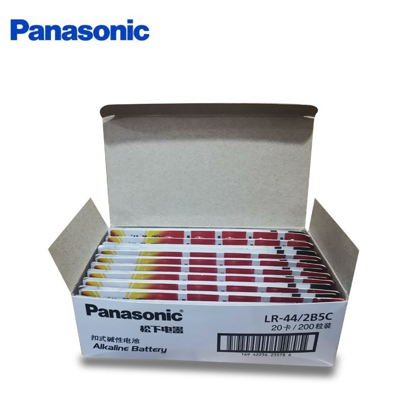 Vỉ 10 Pin cúc áo Panasonic AG13 / LR44 / A76 / G13A / A765 Alkaline cho đồng hồ, thiết bị điện tử