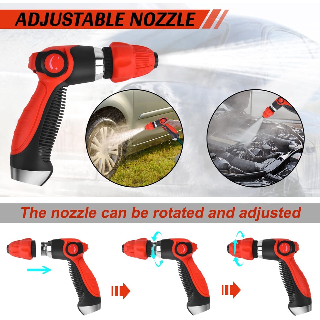 Bộ 5 Cái Súng Phun Bọt Rửa Xe Có Thể Điều Chỉnh Với Tỷ Lệ Và Vòi Phun Rửa Xe Hơi / Tưới Vườn