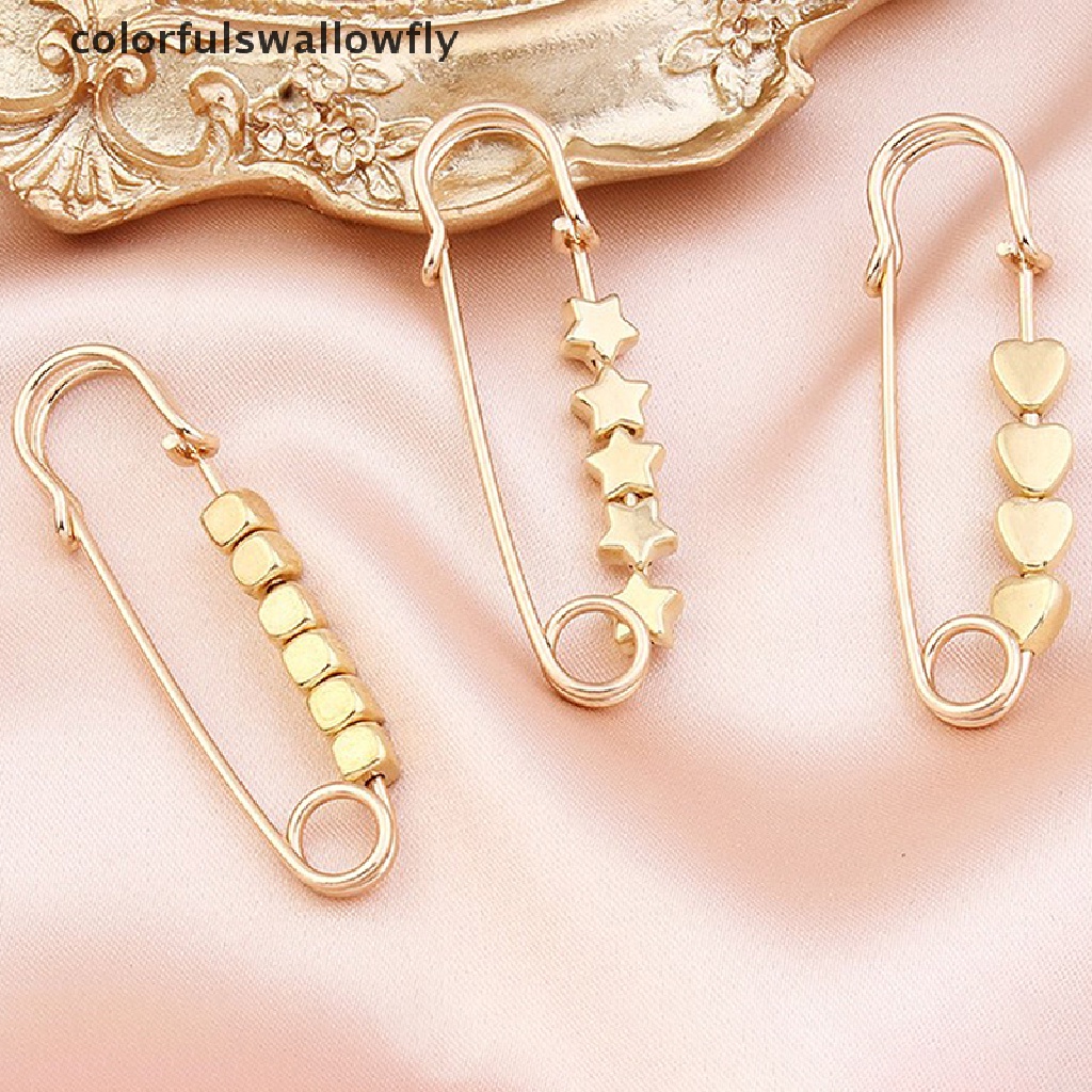 Ghim Cài Thắt Lưng Quần Áo Hình Ngôi Sao / Trái Tim Nhiều Màu Sắc Có Thể Điều Chỉnh Được CSF