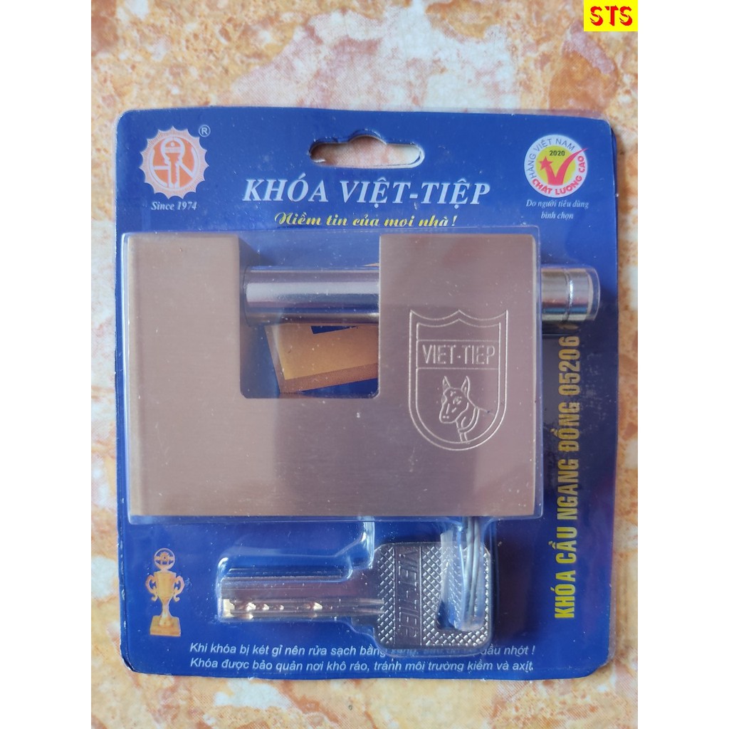 [Hàng chính hãng] - Khóa VIỆT TIỆP - Khóa cầu ngang đồng CN 05206