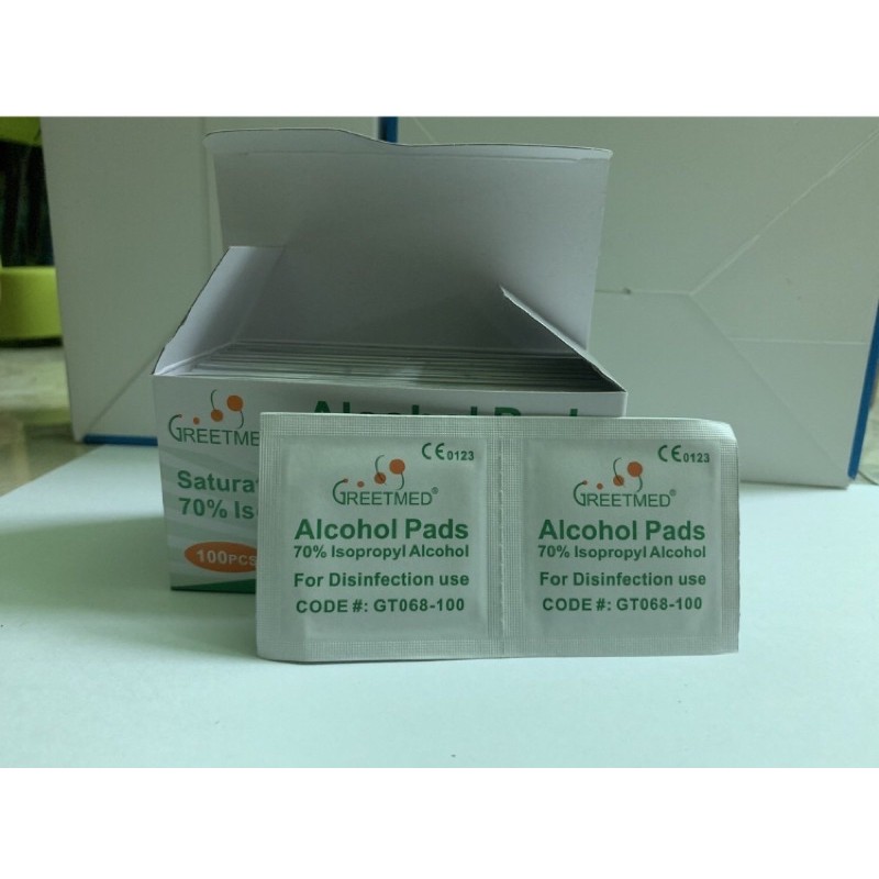 Gạc tẩm cồn tiệt trùng ( Alcohol Pads ) | Bông Tẩm Cồn