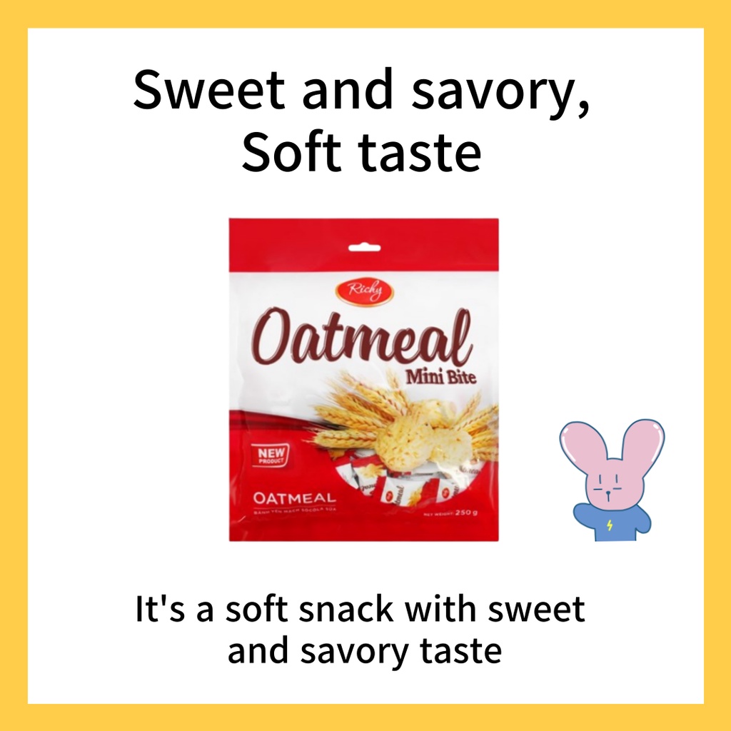 Cắn Câu Cá mini 250g & 1kg oatmeal / richy / richy / Yogeal / candy / sweets / candies / mini bite / Littles