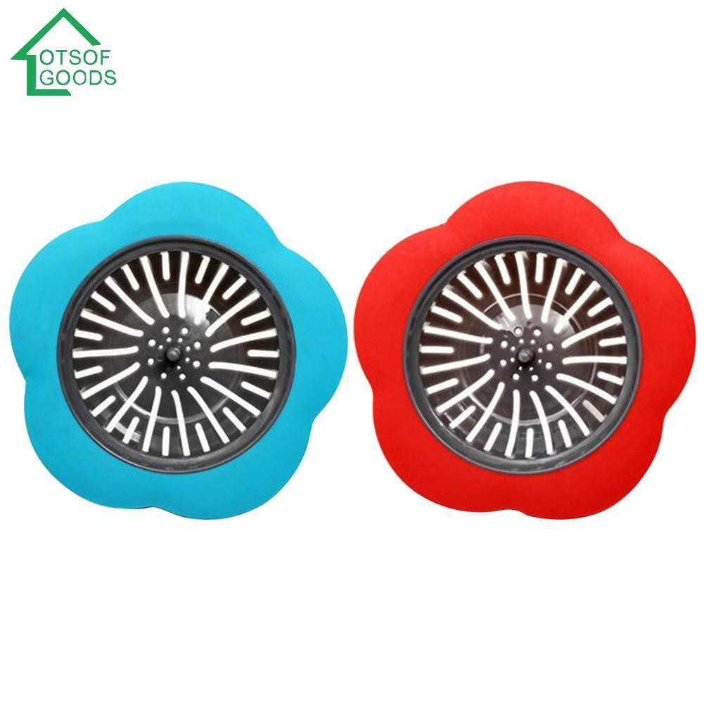 Kitchen Flower Sink Strainer Drain Filter Bathroom Hair Trap