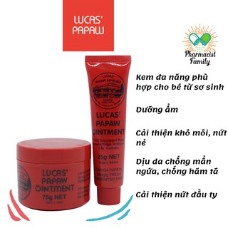 Kem Đa Năng Úc Lucas Papaw Ointment Đu Đủ 25g 75g