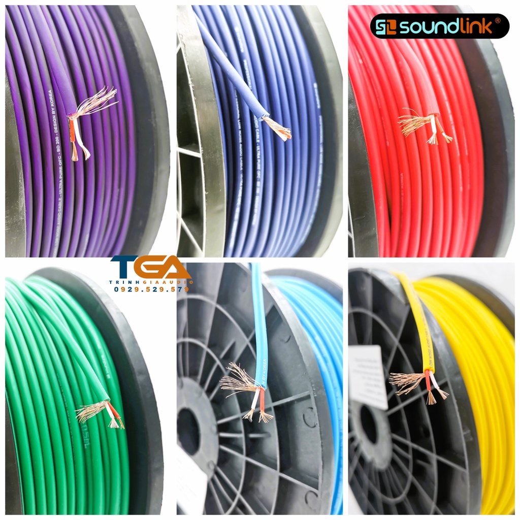 Dây tín hiệu Audio, Microphone , Dây livestream , dây nhỏ ,chính hãng Soundlink. Báo giá 1M