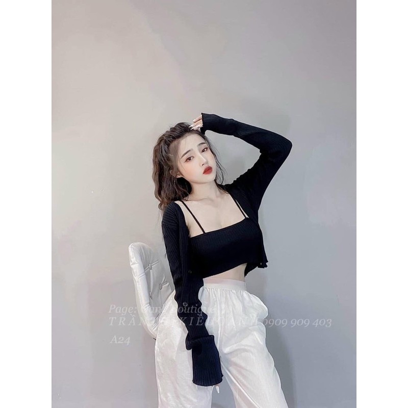 Set áo len tăm 2 món