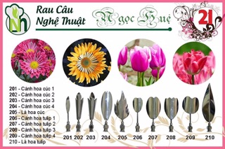 Dụng cụ làm rau câu 3D Ngọc Huệ(inbox chọn mẫu)