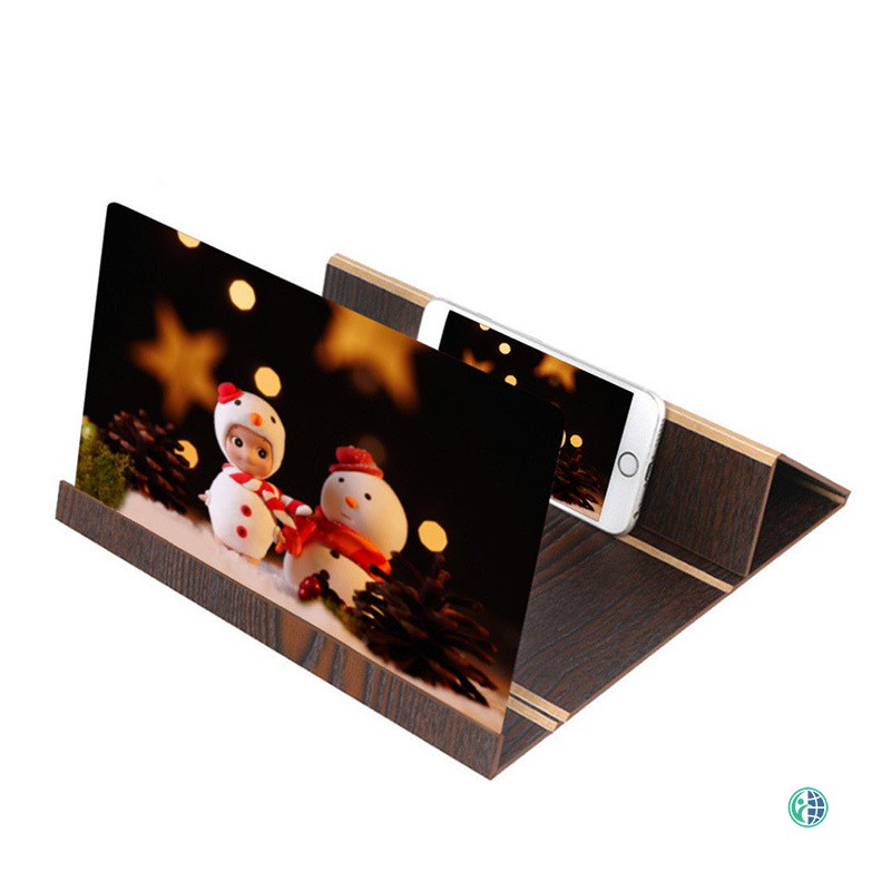 Ready Stock Folding Mobile Phone Video Screen Amplifier 12 Inch 3D HD Magnifier Stand Bracket @vn