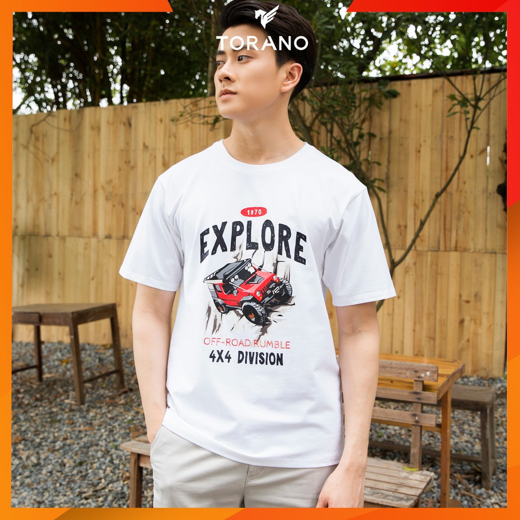 Áo thun nam TORANO in hình Explore cổ tròn TS403 | BigBuy360 - bigbuy360.vn