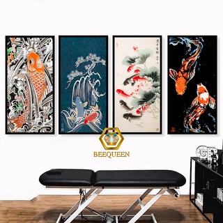 Album tranh cá chép trang trí kích thước 30x60cm