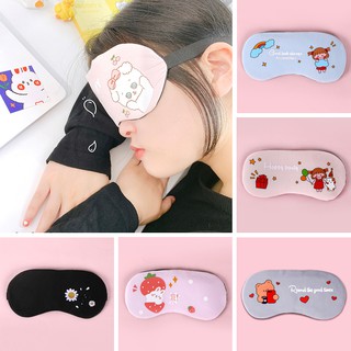 Mặt nạ mắt ngủ thoáng khí phong cách Hàn Quốc họa tiết hoạt hình xinh xắn