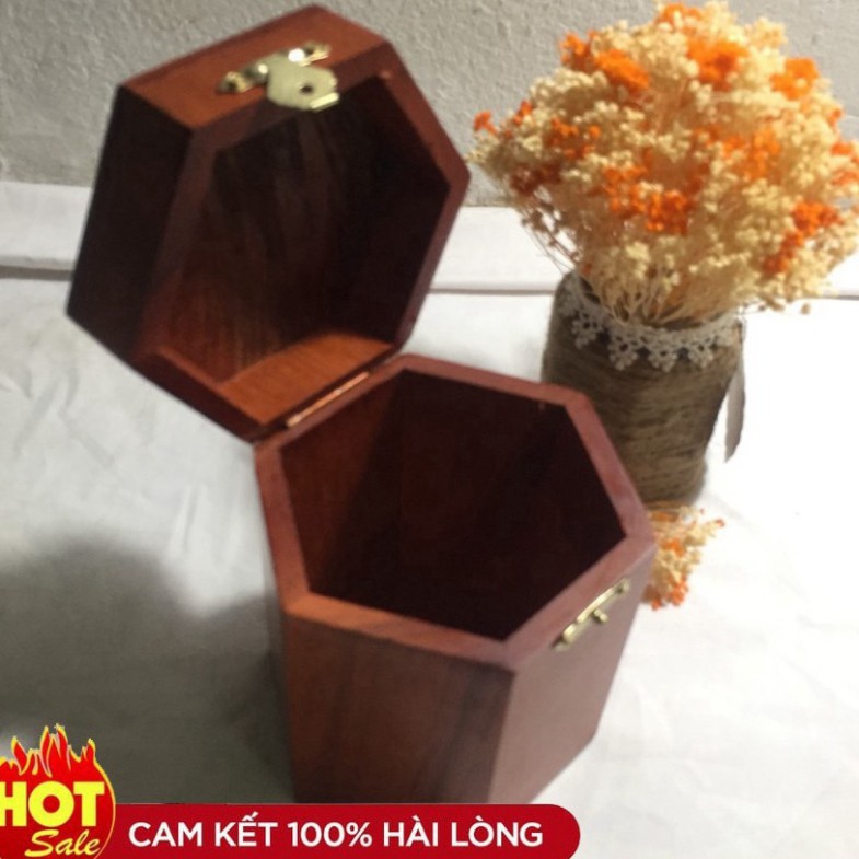 Hộp đựng CHÈ GỖ khảm hoa văn PHONG THỦY CÓ KHÓA VÀNG LOẠI TO CAO ( ẢNH THẬT) - HÀNG NỘI ĐỊA - HÀNG CHẤT