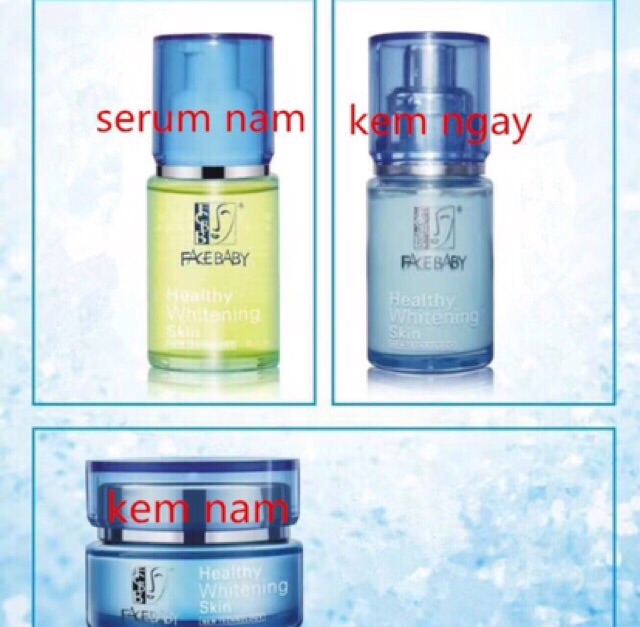 Bộ 3 sản phẩm Baby face xanh giảm thâm nám, dưỡng trắng đều màu da[ BẢN TIẾNG ANH]