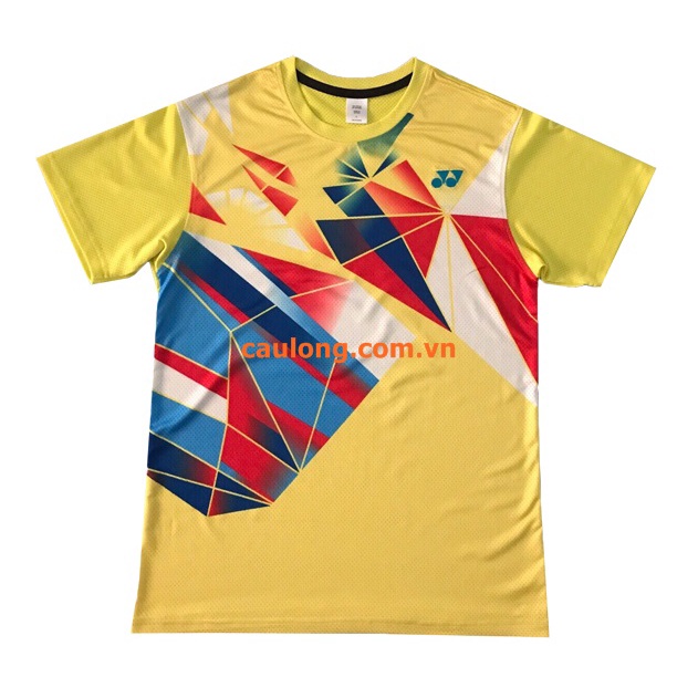 Áo Cầu Lông Nam Nữ Cổ Tròn Yonex 6787 Màu Vàng
