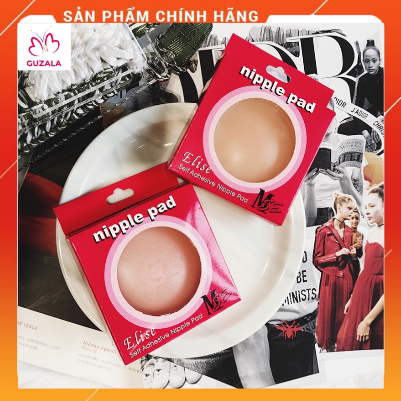 Hộp 2 Miếng dán đầu ngực, dán Nhũ Hoa Silicon siêu mềm, siêu Dính _ TSDL14