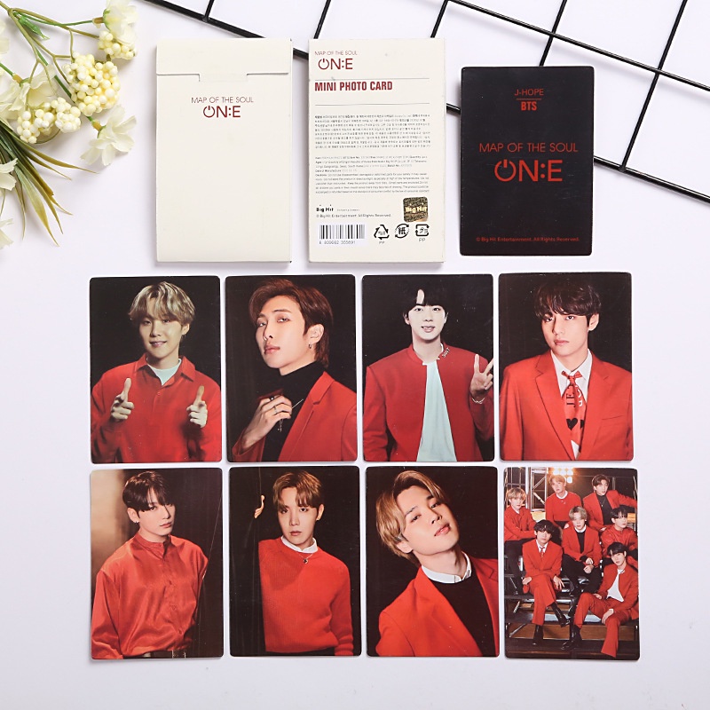 Set 8/9 Tấm Thẻ Ảnh In Hình Nhóm Nhạc BTS