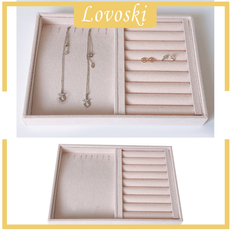 [Lovoski] Khay Đựng Trang Sức Bằng Nhung Có Thể Xếp Chồng Lên Nhau