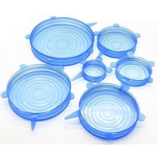 Bộ 6 Nắp Silicon Đậy Chén Bát Đĩa, Bọc Thực Phẩm.