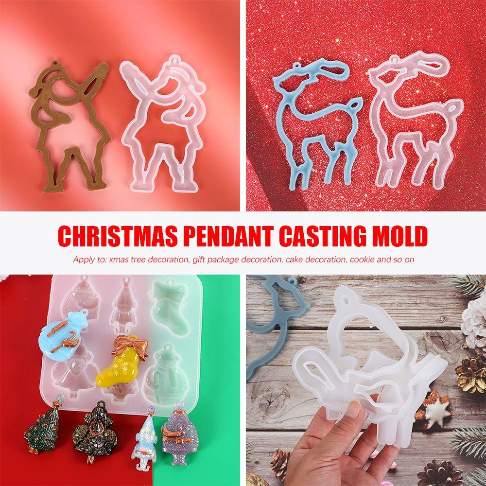 WTTLE Khuôn Silicone Làm Trang Sức Hình Chuông Tuyết