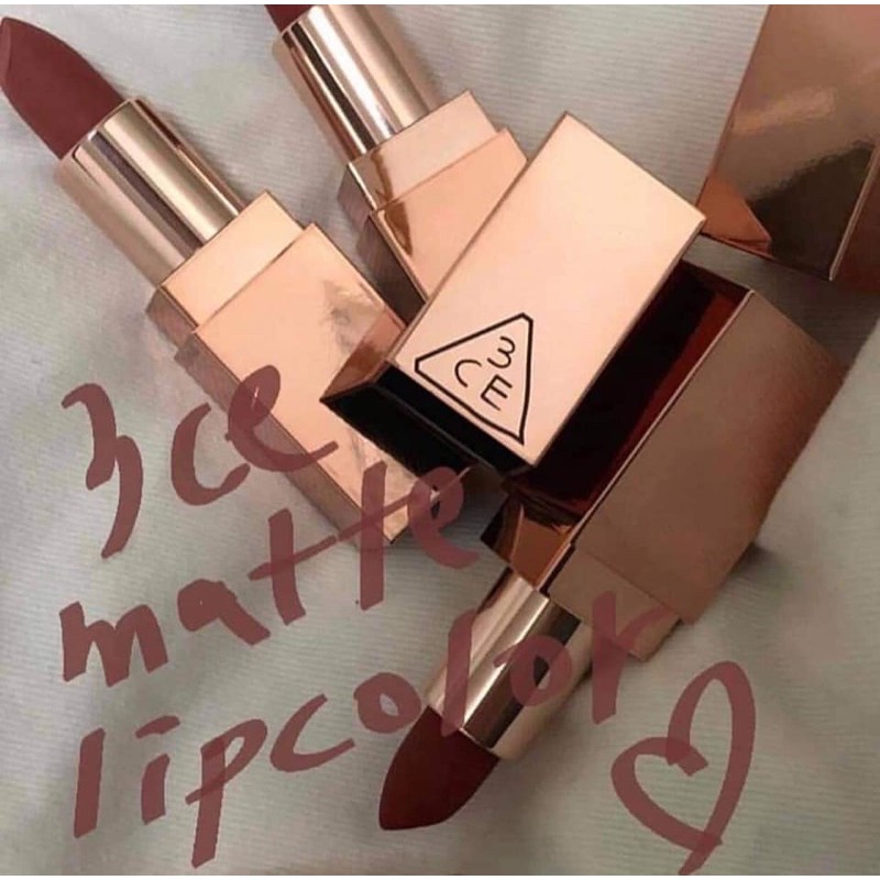 SON 3CE VỎ VÀNG MATTE LIP COLOR