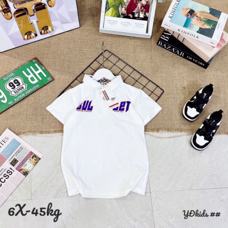 POLO BÉ TRAI {35-40kg} Áo phông có cổ bé trai size cồ M262