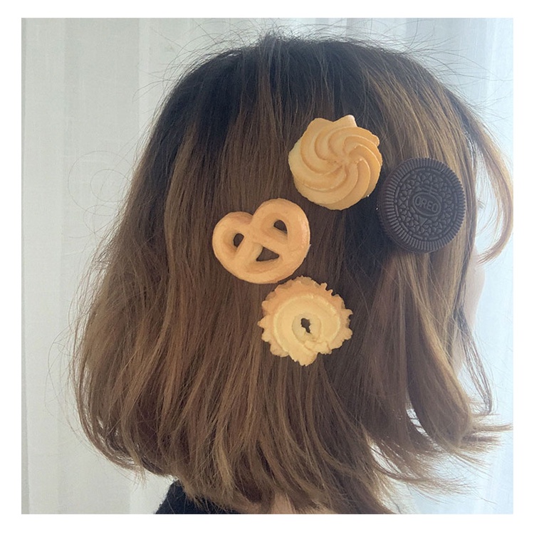 Kẹp Tóc Hình Bánh Quy Vui Nhộn