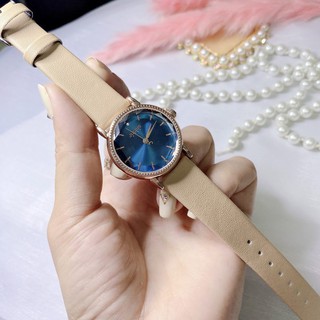 Đồng hồ nữ Julius Hàn Quốc JA-1012D dây da cá tính (Màu Kem)