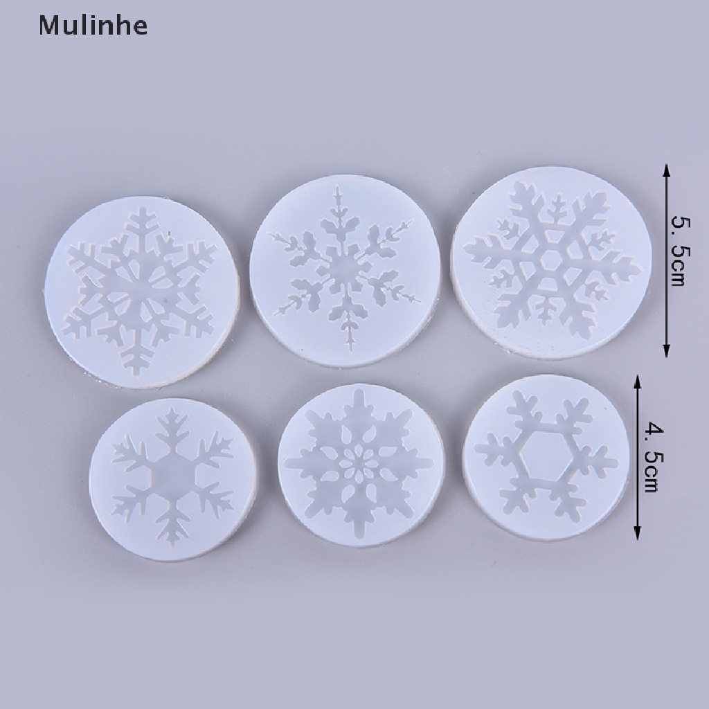 Khuôn silicon làm bánh kẹo/ đồ chơi hình bông tuyết 3D độc đáo tiện lợi