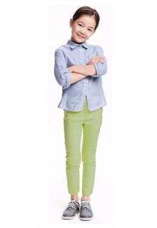 Quần jegging giả jean H&M