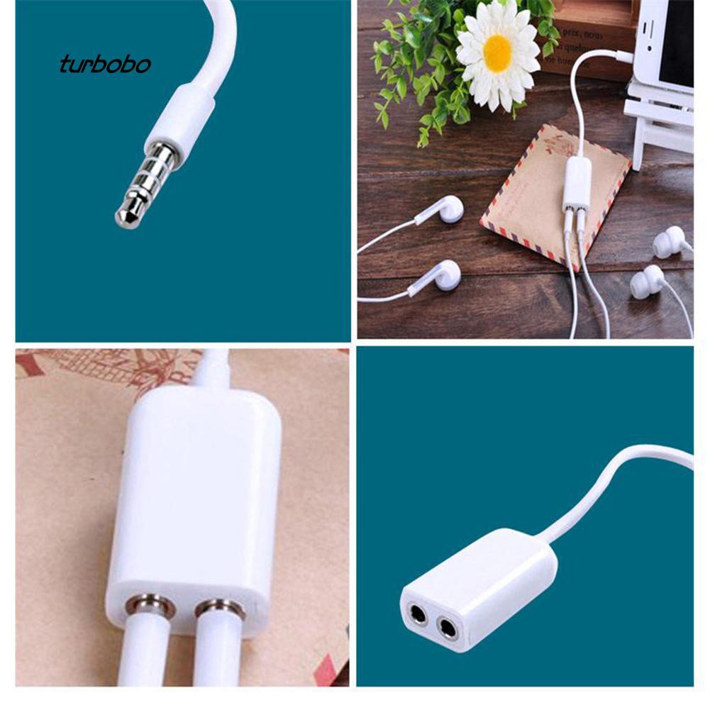 Dây Cáp Chia Âm Thanh Từ Giắc Cắm 3.5mm Sang Cổng Cắm Kép Cho Điện Thoại Tiện Dụng Cao Cấp