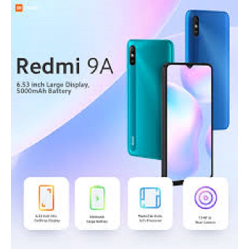 Điện thoại Xiaomi Redmi 9A - Xiaomi 9 A 2sim Chính Hãng, ram 2G bộ nhớ324G, Đánh PUBG/Liên Quân siêu đỉnh - GGS 06