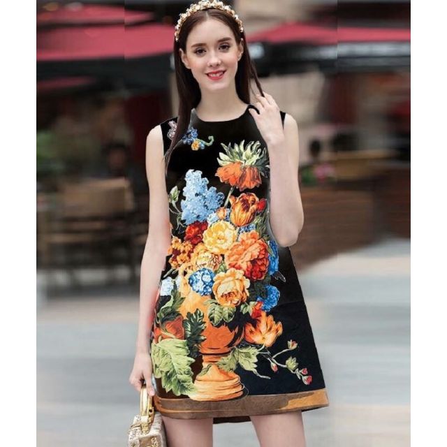 ĐẦM SUÔNG A IN HOA 3D